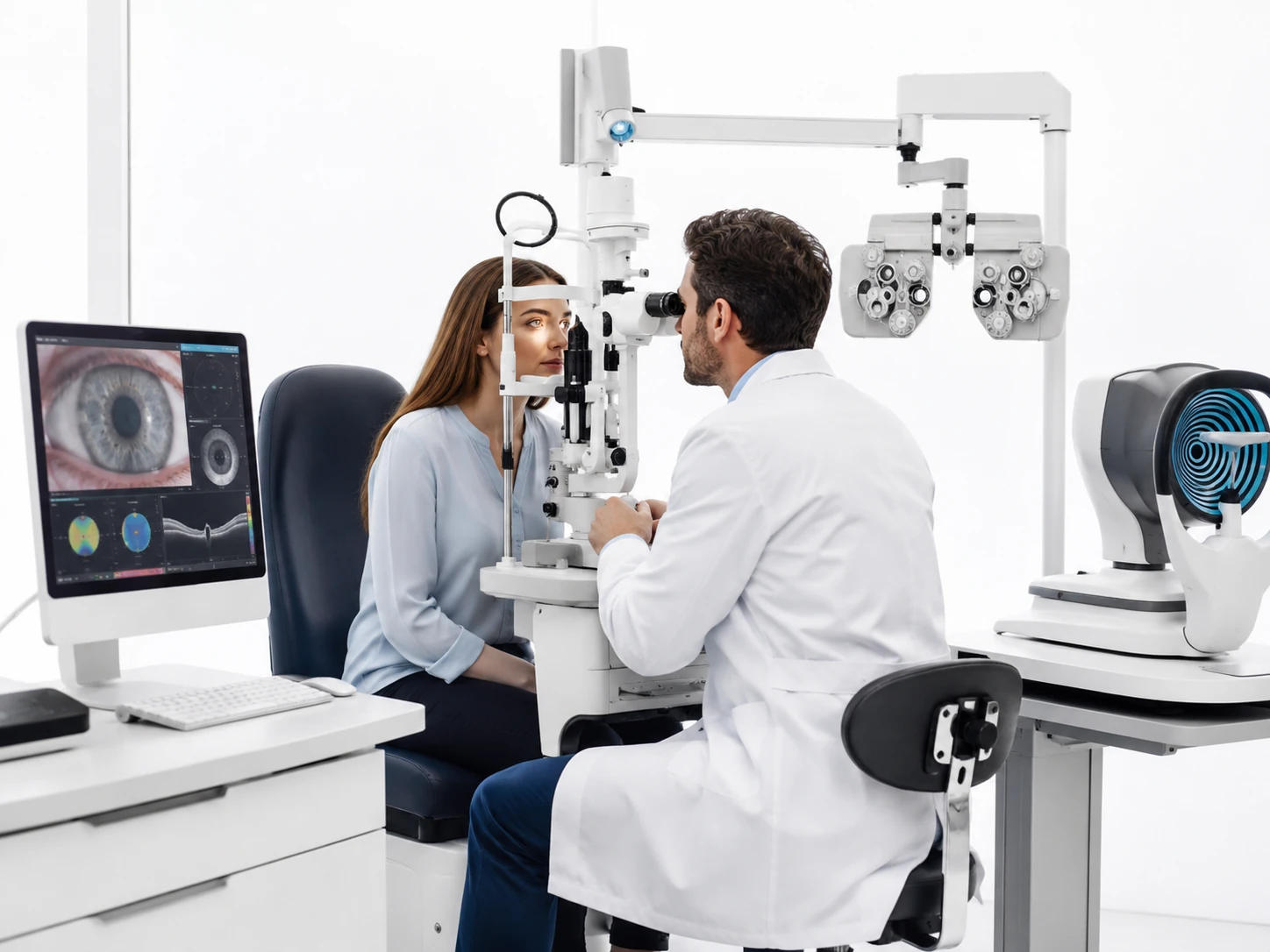 Tecnologia e precisione nelle visite oculistiche
