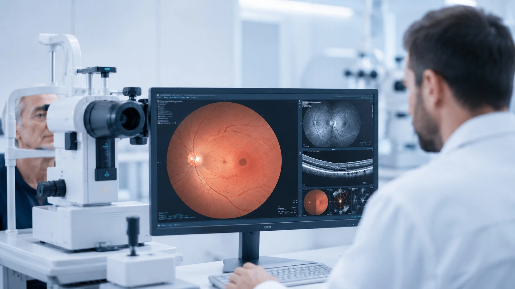 Esame del fondo oculare e della retina